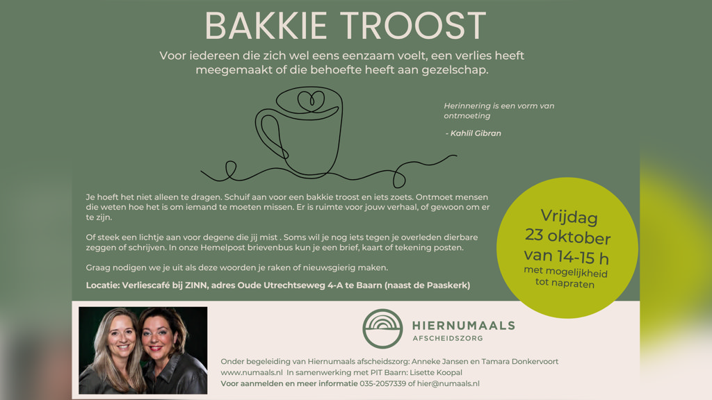Bakje troost in Soest